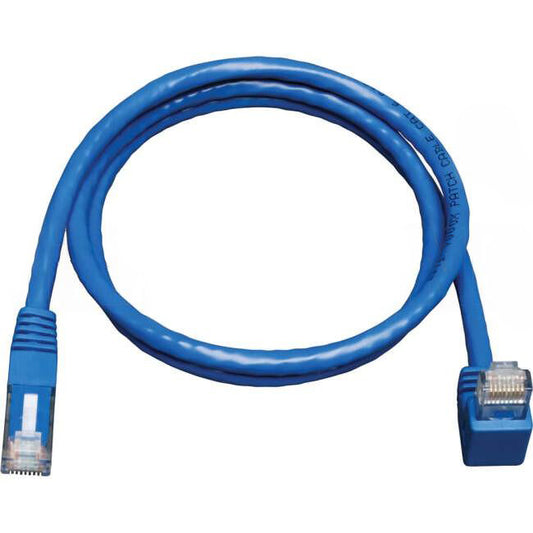 TRIPP LITE 0.91 Metre Down-Angle CAT6 Gigabit Molded UTP Ethernet Thin Patch Lead Blue