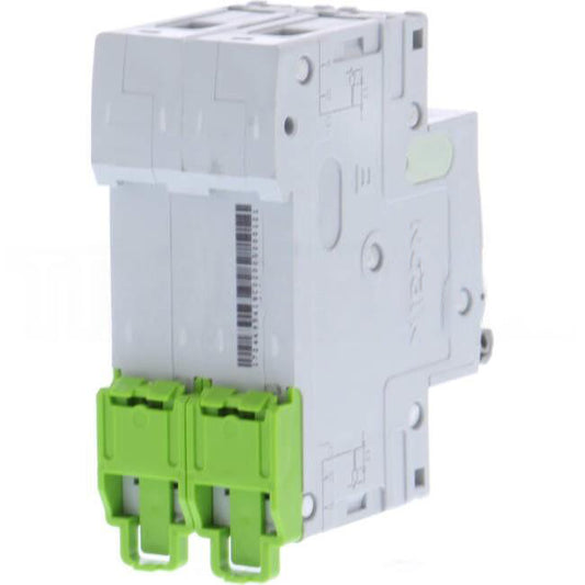 Noark 63 Amp DC Miniature Circuit Breaker MCB 2 Pole K Curve 10kA