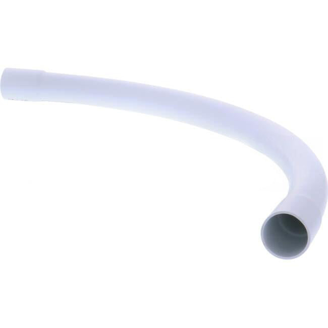 APP 20mm 90 Degree 305mm Radius NBN / Telco Sweeping Conduit Bend White - Green Star Certified