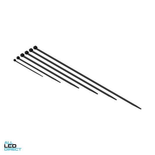 Matelec 540mm x 7.6mm Plastic Cable Ties Black Pack Of 100