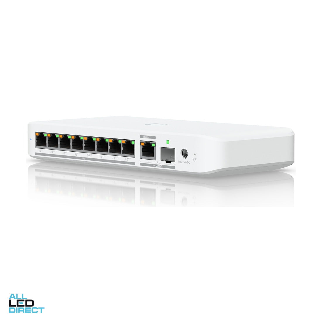 Ubiquiti Flex 2.5G 8 Port PoE Switch ALL LED Direct