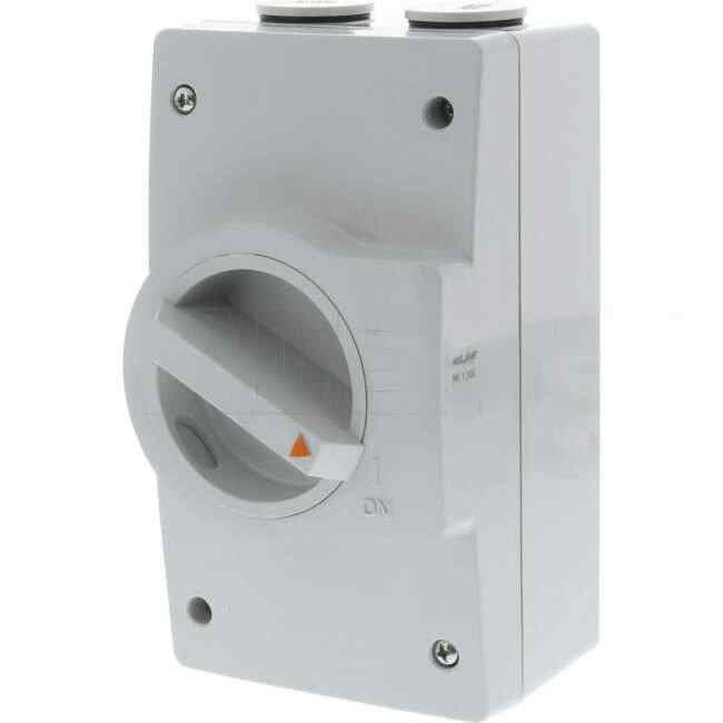 NHP 20 Amp 2 Pole 250 Volt AC IP66 Large N-Line Industrial Isolator - Default Title (NL120L)