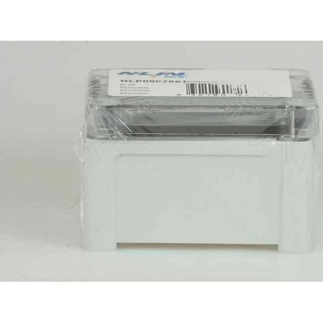 NHP N-Line 65mm W x 95mm H x 60mm D Rectangle Adaptable Box With Opaque Lid - Default Title (NLP090706)