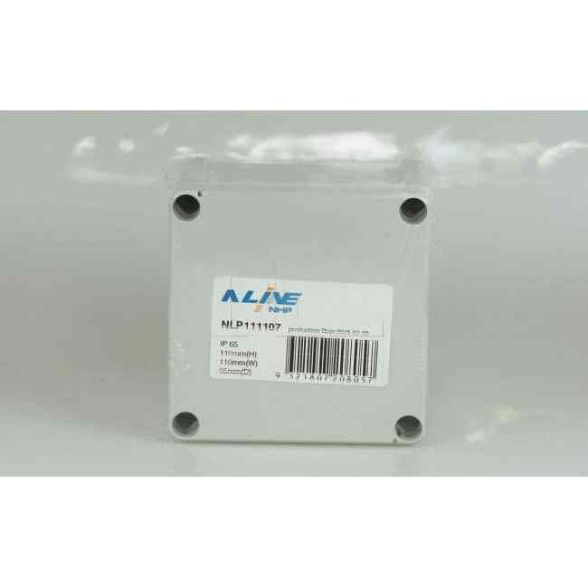 NHP N-Line 110mm W x 110mm H x 65mm D Square Adaptable Box With Opaque Lid - Default Title (NLP111107)