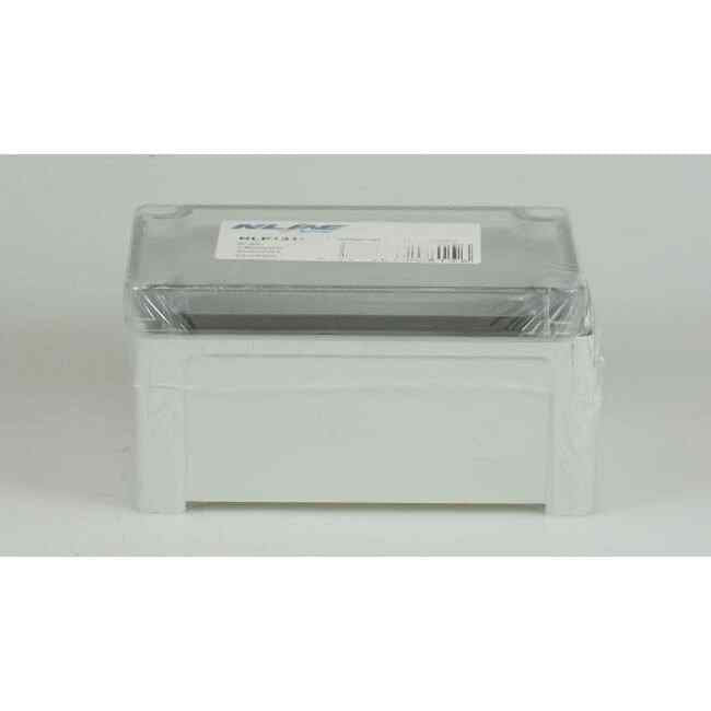 NHP N-Line 95mm W x 130mm H x 65mm D Rectangle Adaptable Box With Clear Lid - Default Title (NLP131007T)