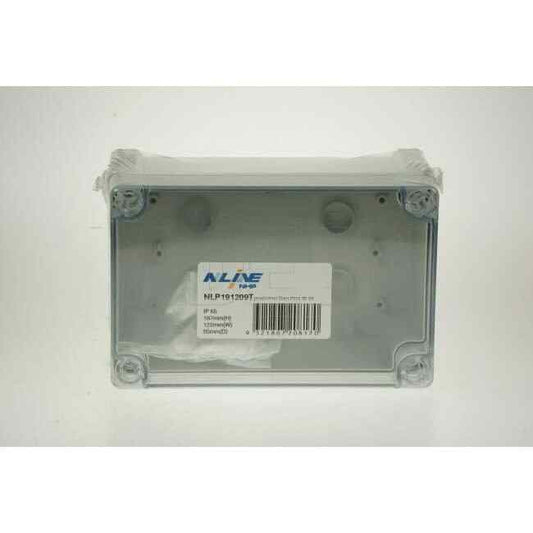 NHP N-Line 122mm W x 187mm H x 90mm D Rectangle Adaptable Box With Clear Lid - Default Title (NLP191209T)