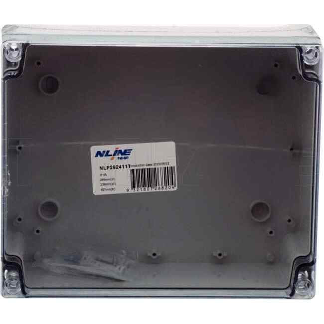 NHP N-Line 239mm W x 289mm H x 107mm D Rectangle Adaptable Box With Clear Lid - Default Title (NLP292411T)