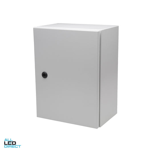NHP N-Line 500mm W x 500mm H x 210mm D Steel IP66 Enclosure Grey ALL LED Direct