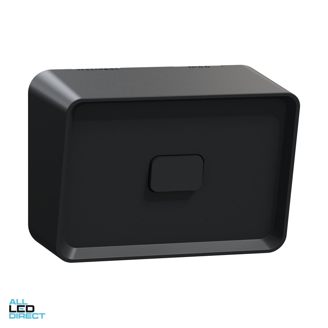 Clipsal 20 Amp 16AX 1 Gang ICONIC OUTDOOR Weatherproof IP56 Switch Black ALL LED Direct