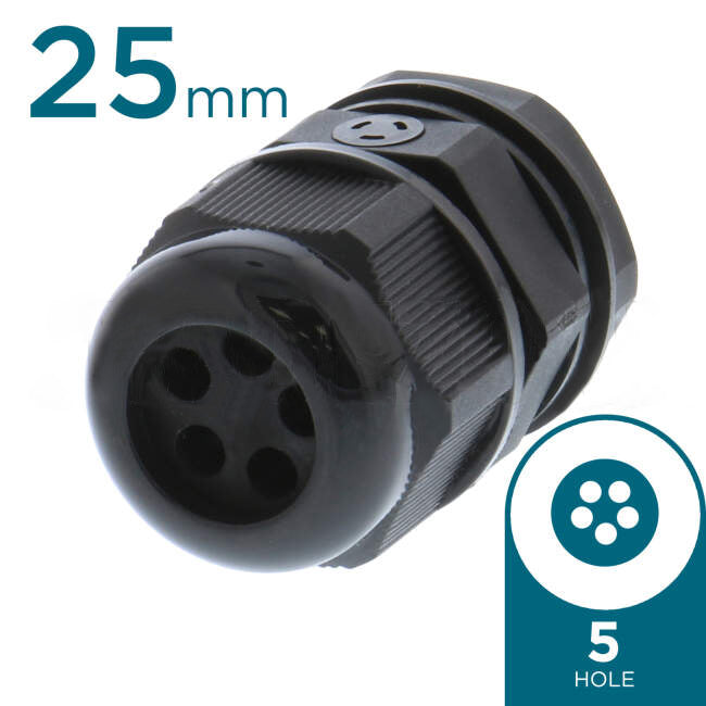 Forte 25mm Vented Multi Hole Plugged Gland