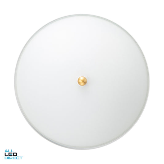 Clipsal AIRFLOW Oyster Ceiling Fan Light With Dual E27 Connection Fitting Only White