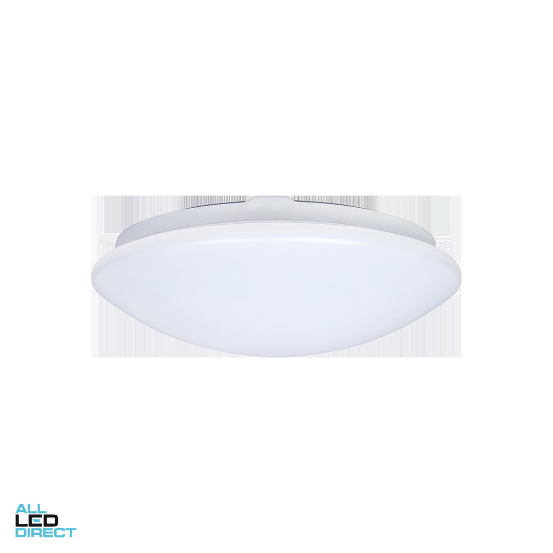 Elumen 18 W 385 mm Emergency LED Oyster Light White 3000/4000/5000 K ALL LED Direct