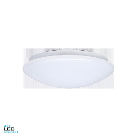 Elumen 18 W 385 mm Emergency LED Oyster Light White 3000/4000/5000 K ALL LED Direct