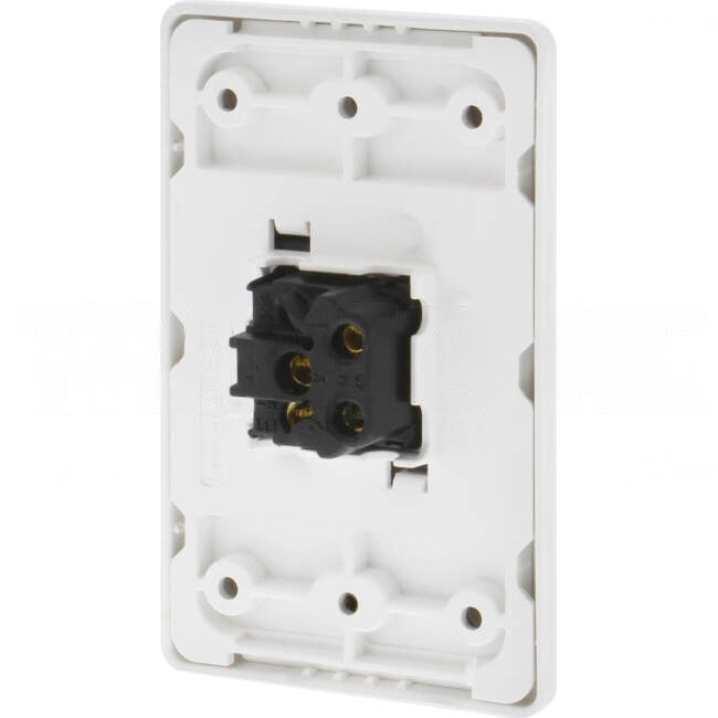 Clipsal 10 Amp 1 Gang PRESTIGE Vertical Internal Rocker Switch White