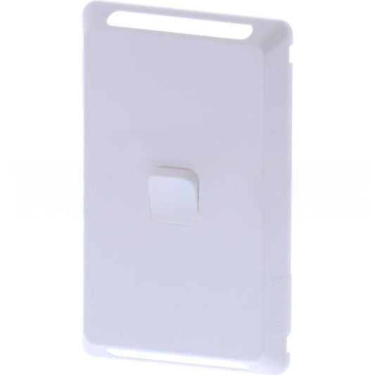 Clipsal 1 Gang PRO Series Vertical Internal Rocker Switch Cover Plate White