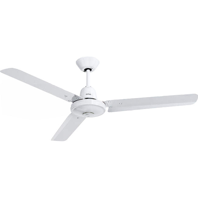 Clipsal 1200mm (48') AIRFLOW 3 Blade Ceiling Sweep Fan With Aluminium Blades & Remote White