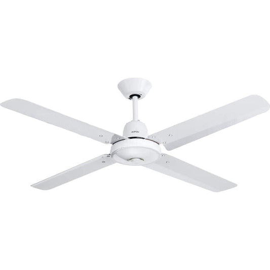 Clipsal 1200mm (48') AIRFLOW 4 Blade Ceiling Sweep Fan With Aluminium Blades White