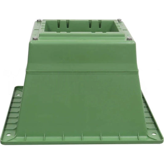 Cabac Green Pillar Base With D Bolt Kit IP44 Green