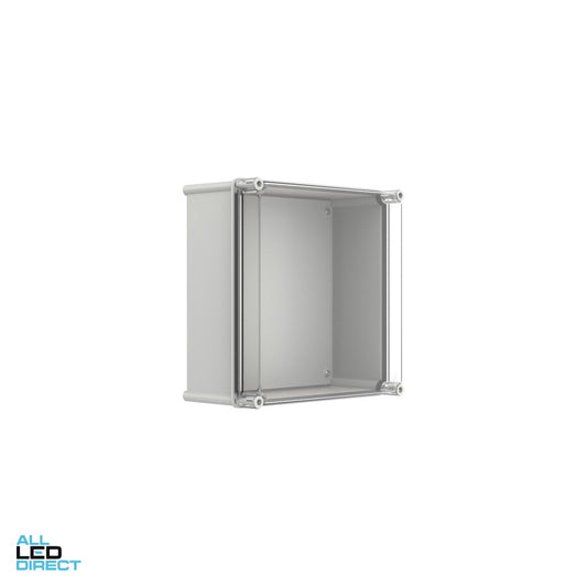 B&R 360mm W x 360mm H x 170mm D Square Adaptable Box With Clear Lid