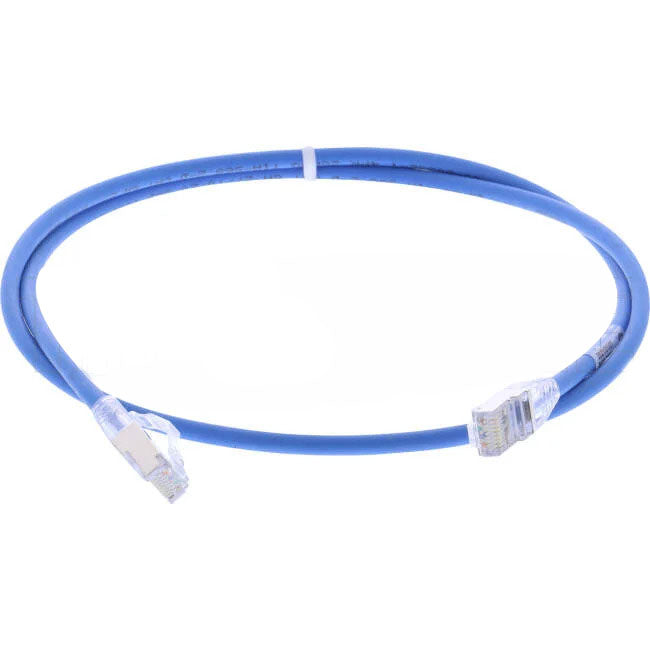 Molex 1 Metre RJ45 LS0H CAT6A 28 AWG Thin Patch Lead Blue