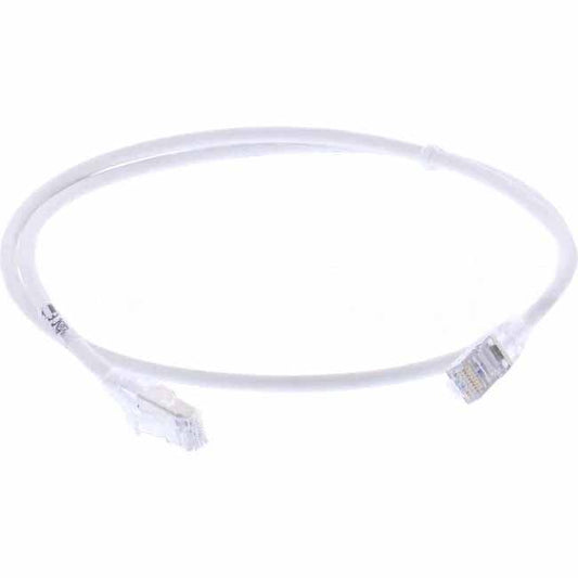 Molex 1 Metre RJ45 LS0H CAT6A 28 AWG Thin Patch Lead White