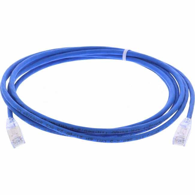 Molex 2 Metre RJ45 LS0H CAT6A 28 AWG Thin Patch Lead Blue