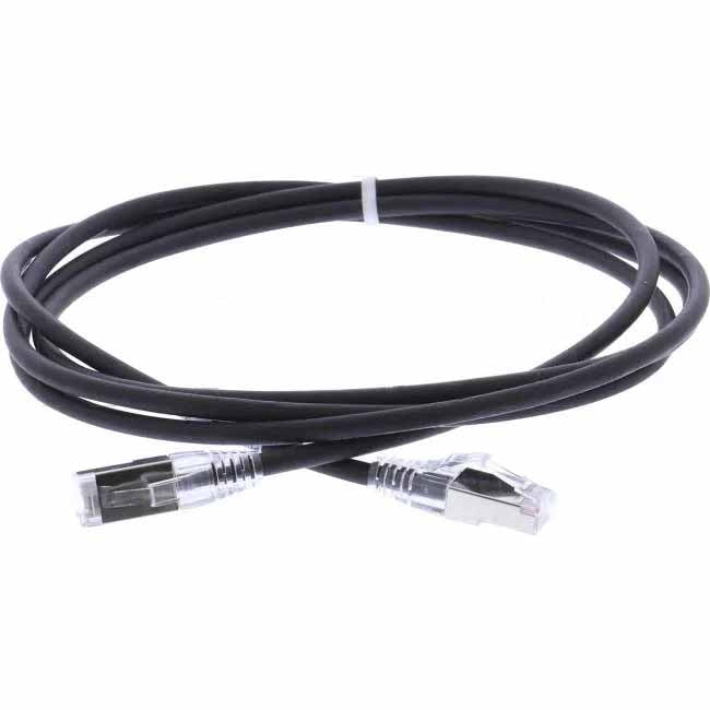 Molex 2 Metre RJ45 LS0H CAT6A 28 AWG Thin Patch Lead Black