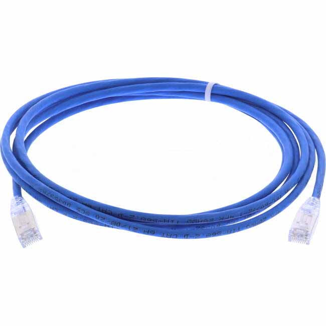 Molex 3 Metre RJ45 LS0H CAT6A 28 AWG Thin Patch Lead Blue