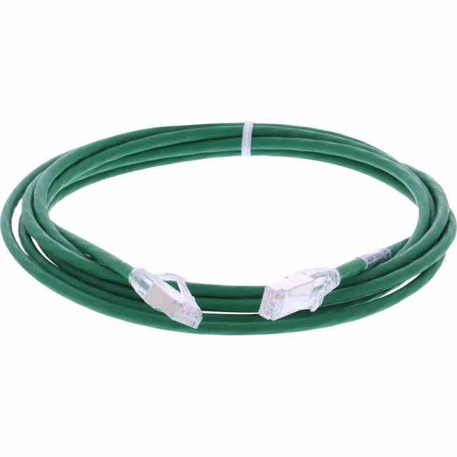 Molex 3 Metre RJ45 LS0H CAT6A 28 AWG Thin Patch Lead Green