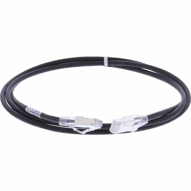 Molex 1.5 Metre RJ45 LS0H CAT6A 28 AWG Thin Patch Lead Black