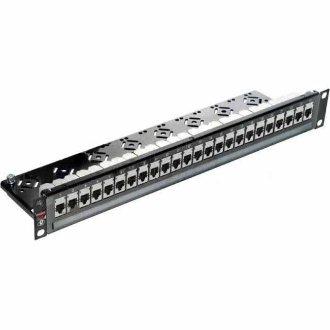 Molex POWERCAT 6A Fully Loaded 24 Port Shielded Patch Panel With Cable Management