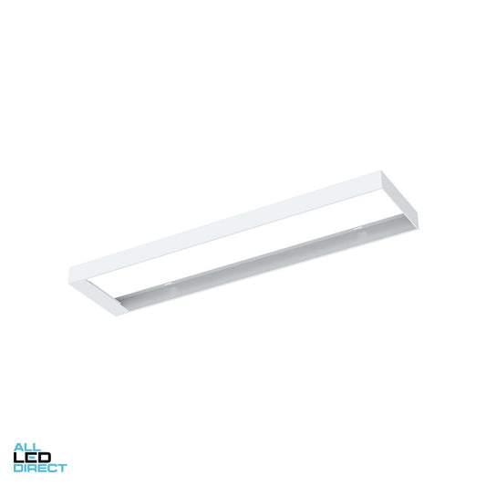 Haneco 1230 mm x 330 mm x 41 mm Plaster Recess One Piece Frame for 300 mm x 1200 mm Panel ALL LED Direct