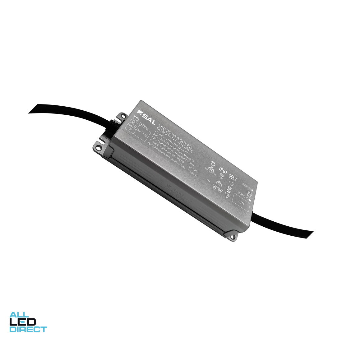 SAL 100 W 24 Volt Constant Voltage Weatherproof IP67 LED Driver ALL LED Direct