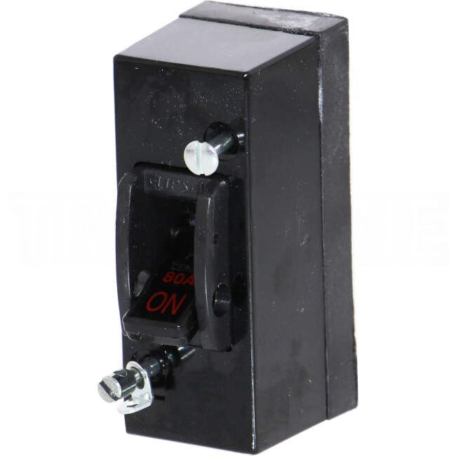 Clipsal 80 Amp 1 Pole Panel Mount Main Switch With Back Wiring Black