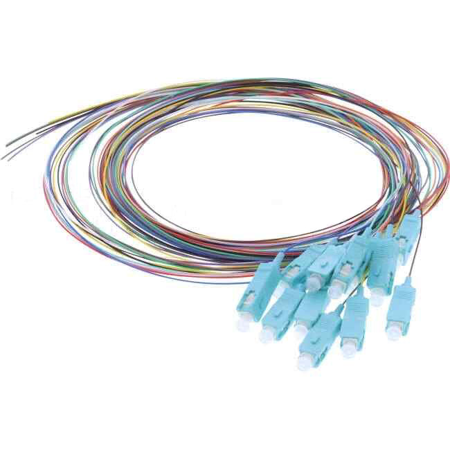 Select Data SC OM4 Pigtail Aqua 2 Metre 12 Pack