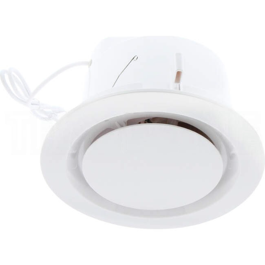Ventair 200mm AIRBUS 200 Round Premium Quality Side Ducted Exhaust Fan White