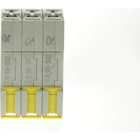 CBI Heinemann 25 Amp Miniature Circuit Breaker MCB Curve 2  3 Pole 6kA