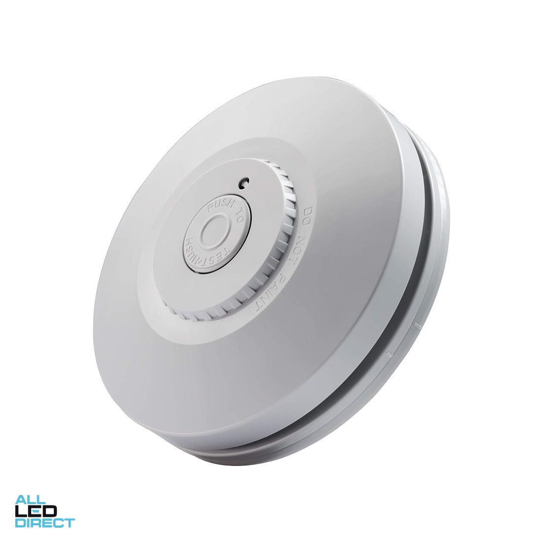 Red Smoke Alarms Surface Mounted Wireless Photoelectric Smoke Alarm with 10 Year Lithium Battery Back Up-Interconnect ALL LED Direct
