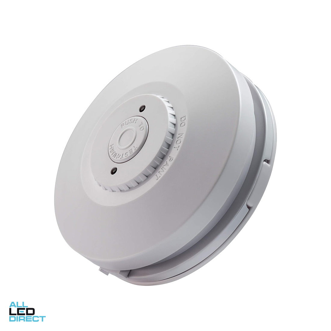 Red Smoke Alarms 240 Volt Surface Mounted Photoelectric Wired Interconnect Smoke Alarm With 9 Volt Battery Backup ALL LED Direct