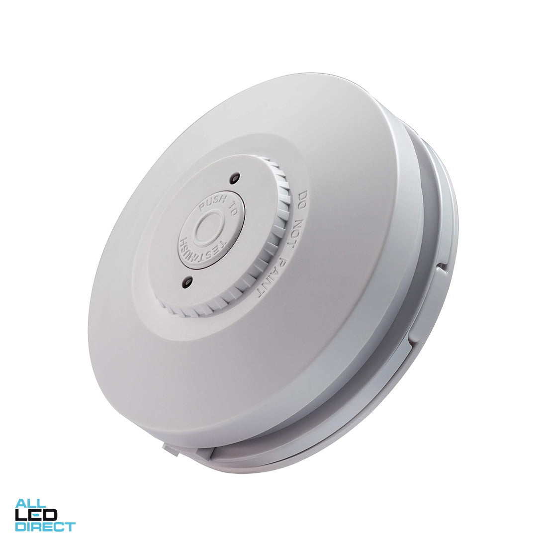 Red Smoke Alarms Surface Mounted Photoelectric 240 Volt Smoke Alarm with Rechargeable Lithium Battery Back Up-Interconnect ALL LED Direct