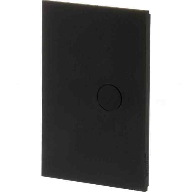 Clipsal C-Bus 1 Gang SATURN ZEN Wall Plate Internal Push Button With LED Indicator Zen Black - Default Title (R5041NLZB)