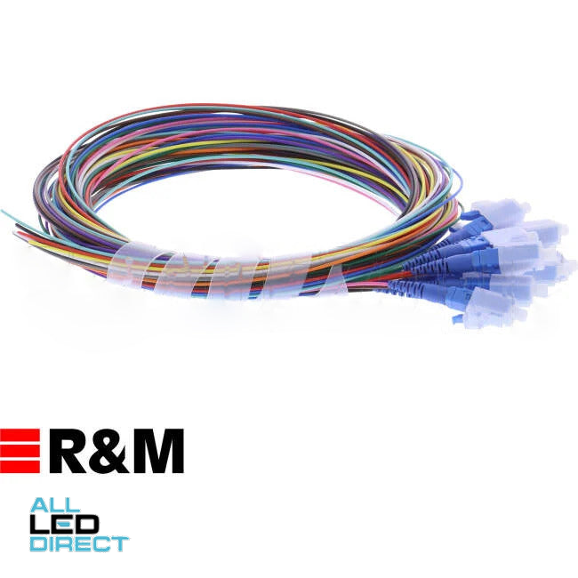 Reichle & De-Massari 1.25mm Single Mode LC OS1 OS2 Pigtail 2.5 Metre 12 Pack