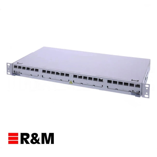 Reichle & De-Massari FIBEREASY 1U 19" Splice Breakout And Patch Box- needs splice comb