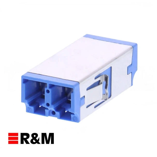 Reichle & De-Massari LC Duplex Adapter Blue