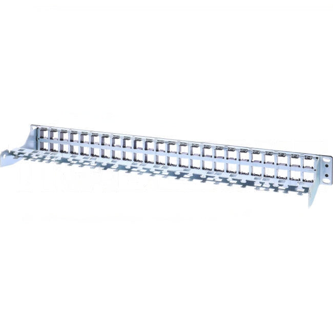 Reichle & De Massari 48 Port 1U Empty Patch Panel Black