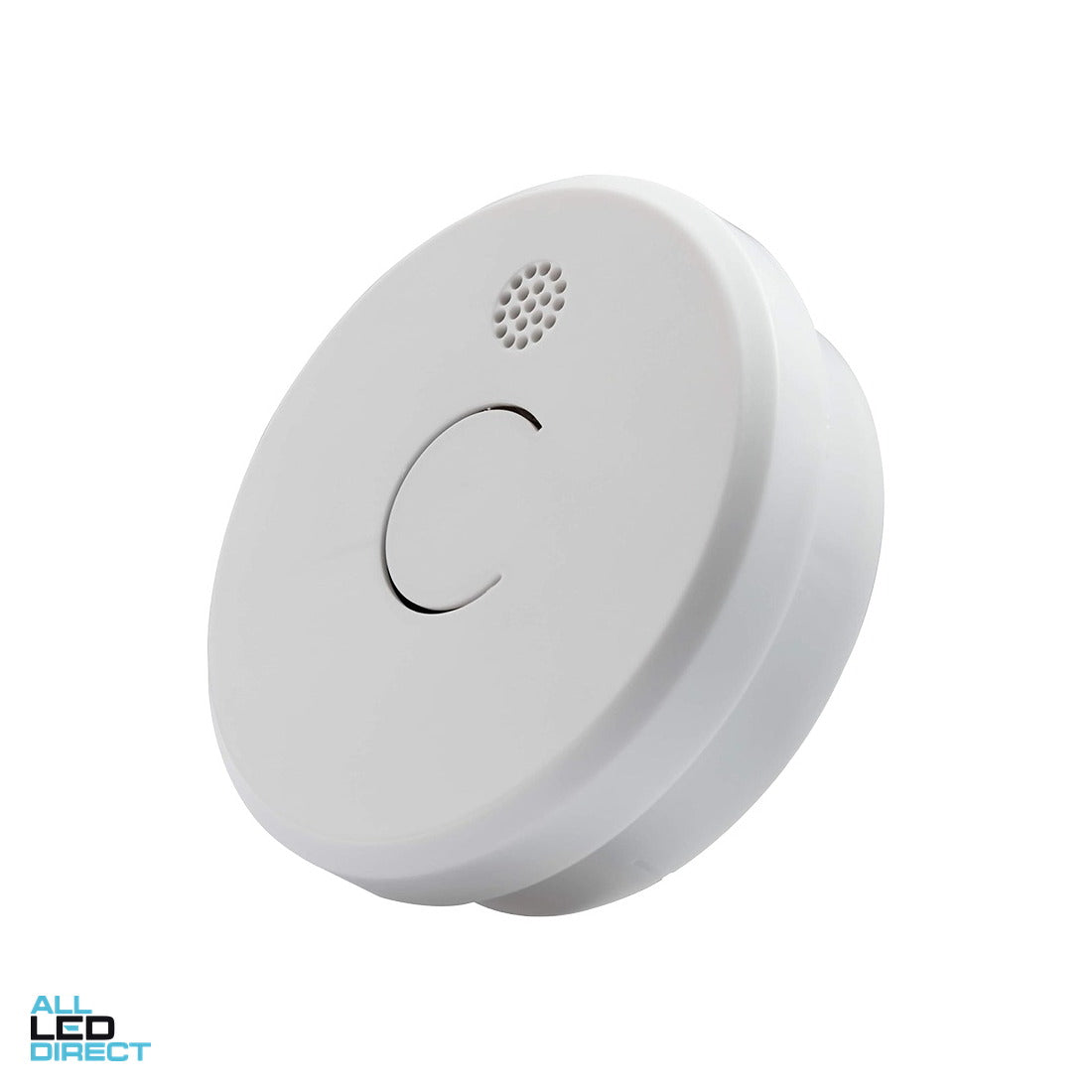 Red Smoke Alarms Surface Mounted Photoelectric Smoke Alarm With 9 Volt DC Battery ALL LED Direct