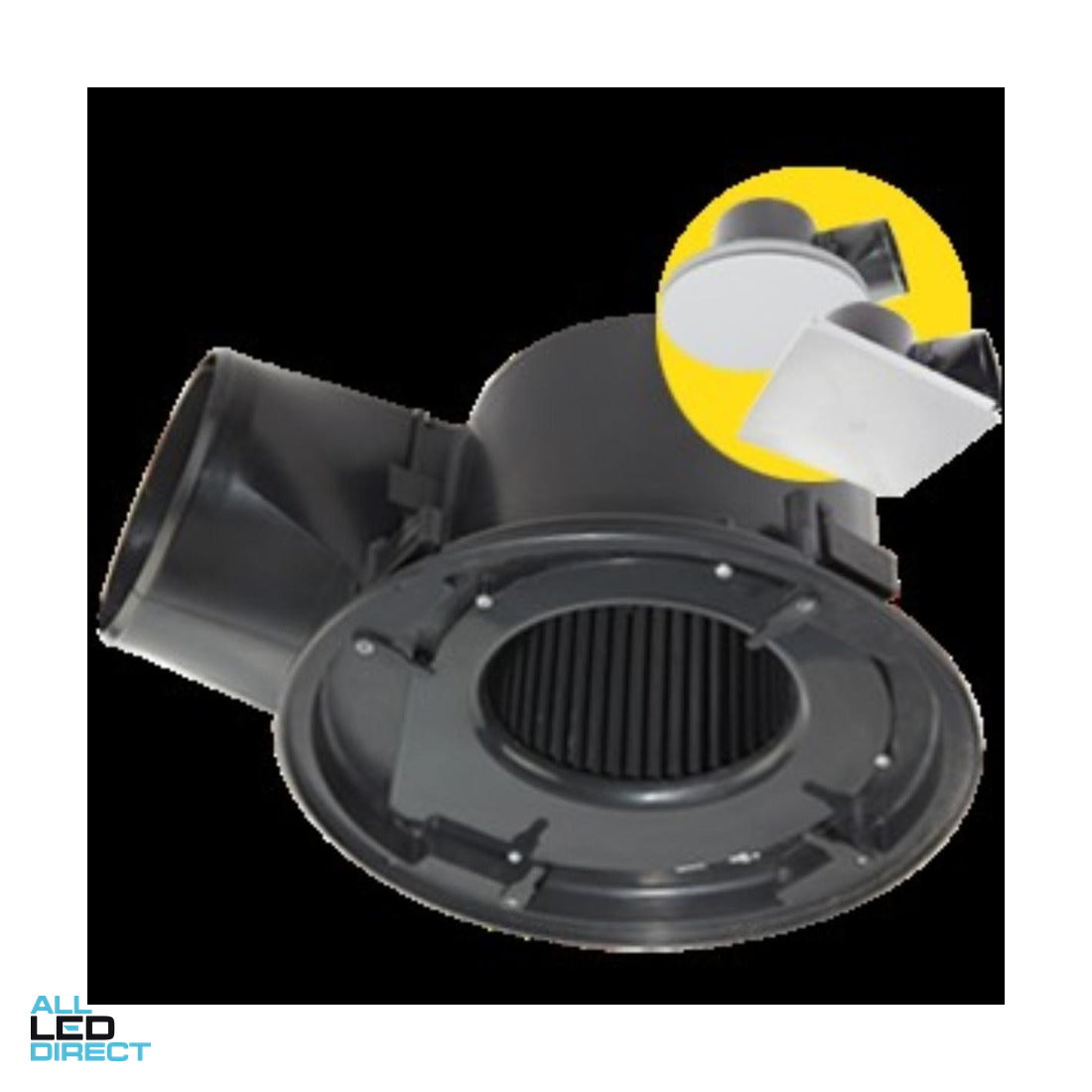 Fantech 250mm RAPID RESPONSE Header Ceiling Mounted Fan Body Only (Grilles Sold Separately) ALL LED Direct