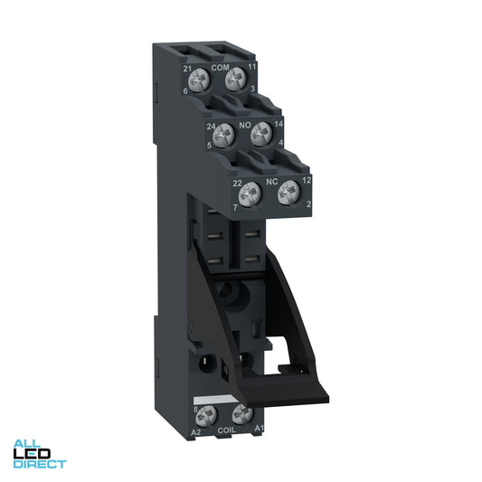 Schneider Relay Base Suits RXG2 Relays 2 Pole ALL LED Direct
