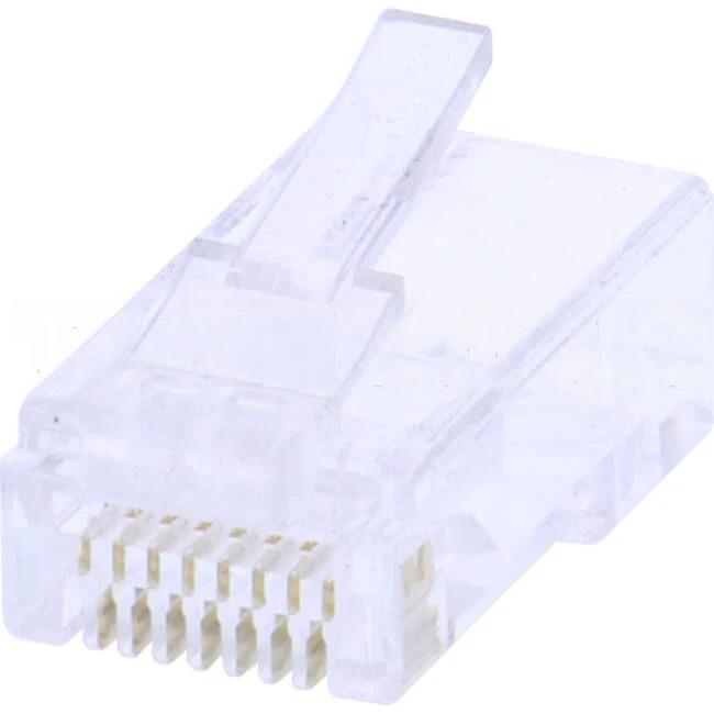 Serveredge CAT6 RJ45 Modular Crimp- Pass Through Style Plug Pack Of 10