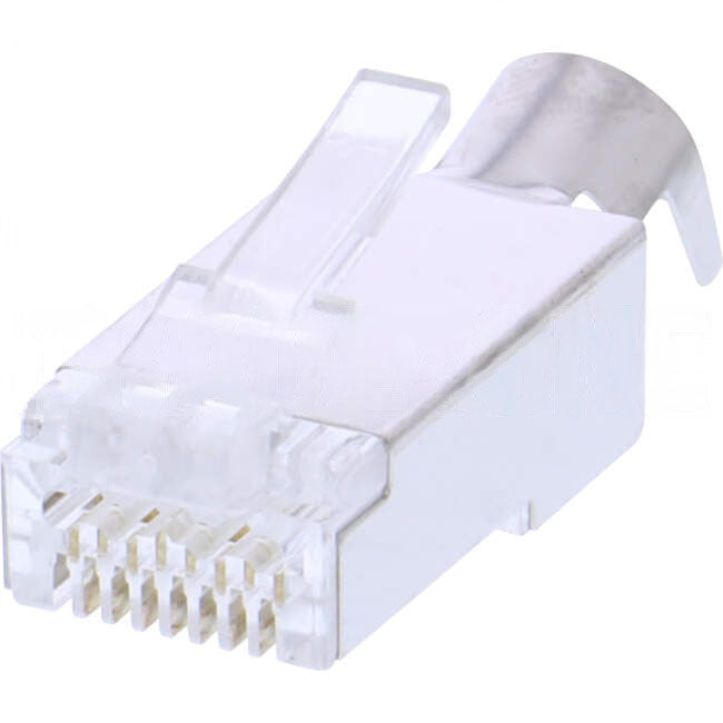 Serveredge CAT6A RJ45 Modular Crimp- Pass Through Style Plug Pack Of 10